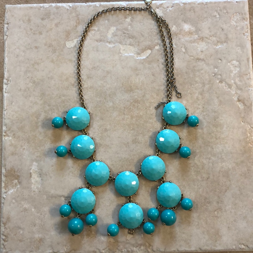 Jcrew turquoise statement necklace